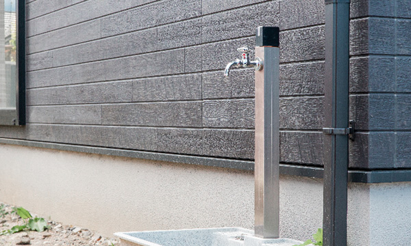 お庭の水廻り改修